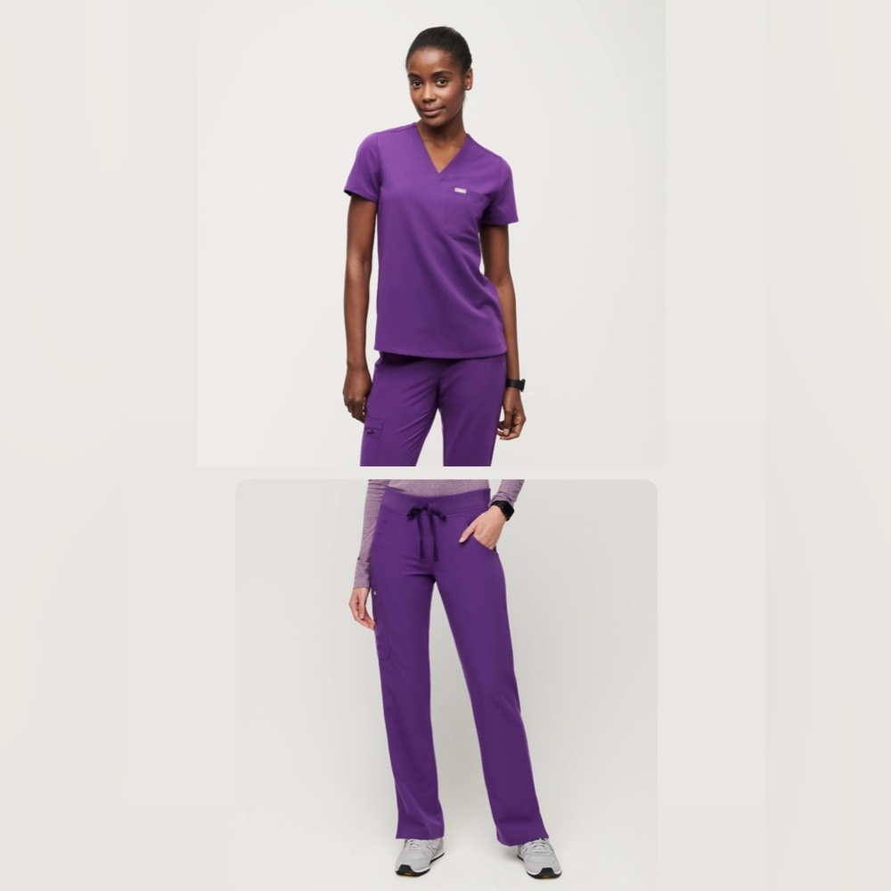 Figs Digital Grape Top AND Bottom